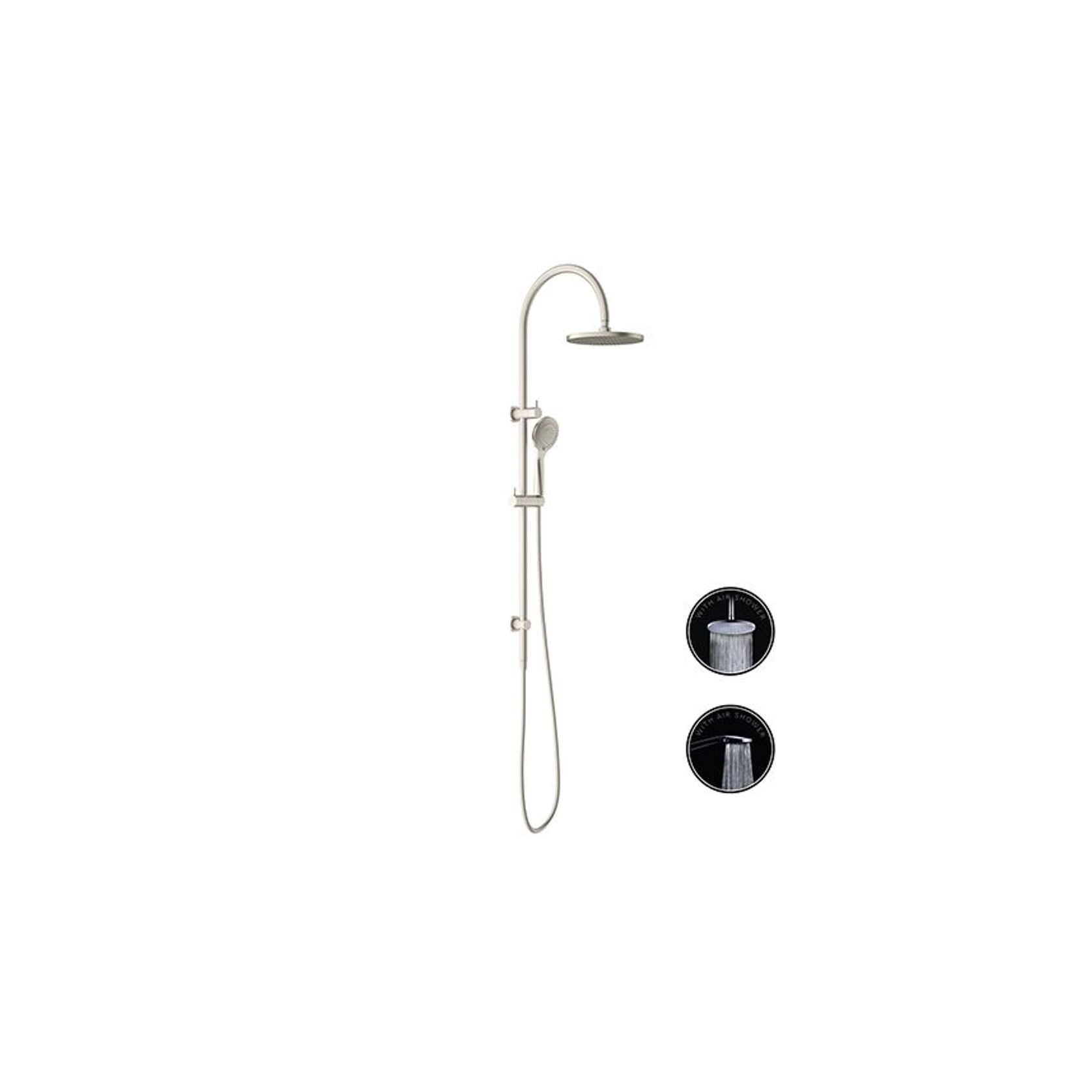 Opal Twin Shower With Air Shower Brushed Nickel gallery detail image