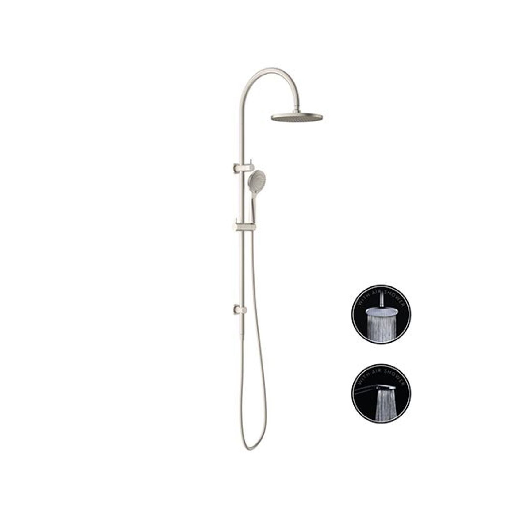 Opal Twin Shower With Air Shower Brushed Nickel gallery detail image