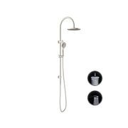Opal Twin Shower With Air Shower Brushed Nickel gallery detail image
