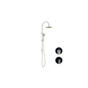 Opal Twin Shower With Air Shower Brushed Nickel gallery detail image