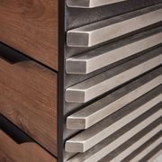 PHOENIX Executive Desk with Left Return 1.8M - Warm Oak & Black gallery detail image