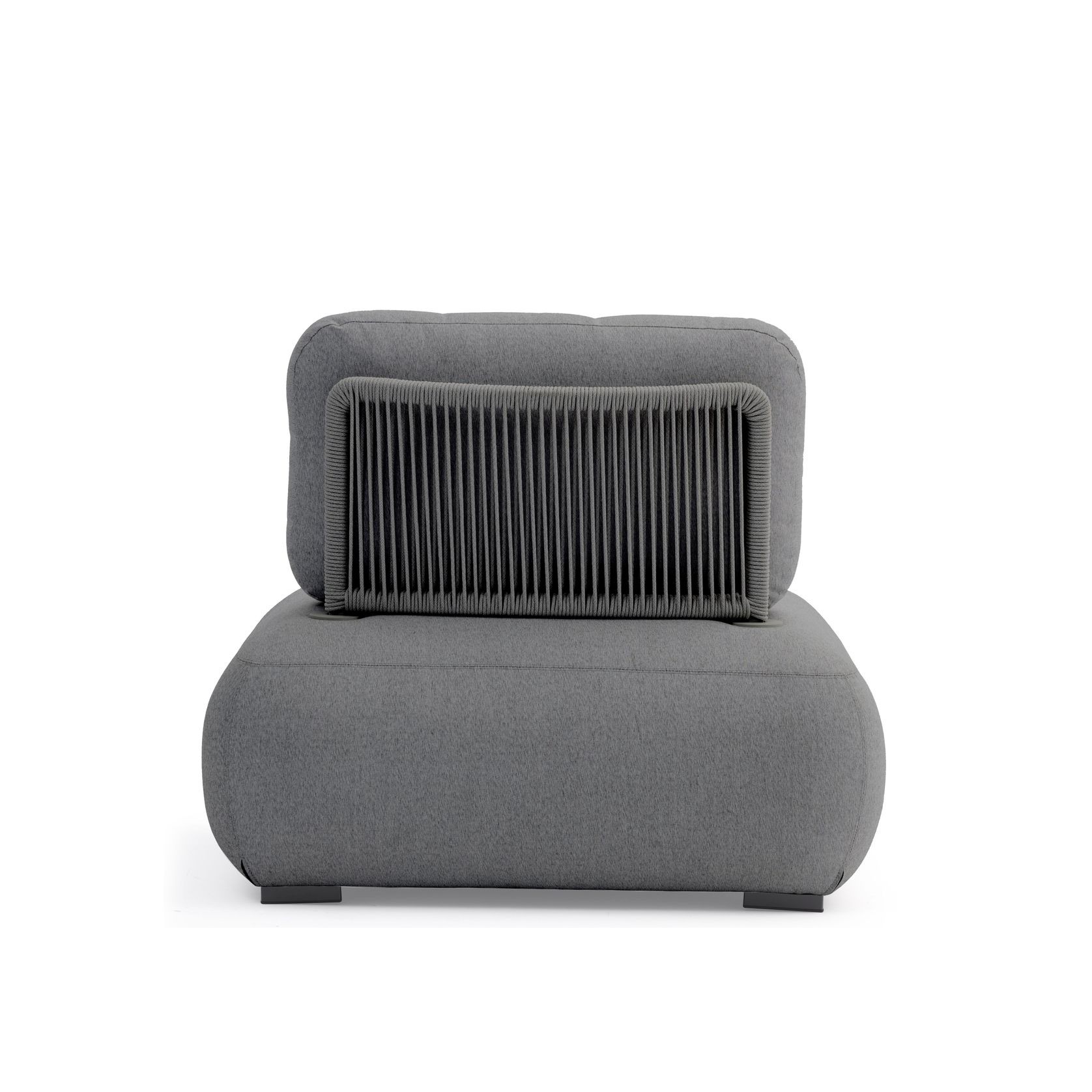 Ora One Seater Outdoor Lounge - Charcoal gallery detail image