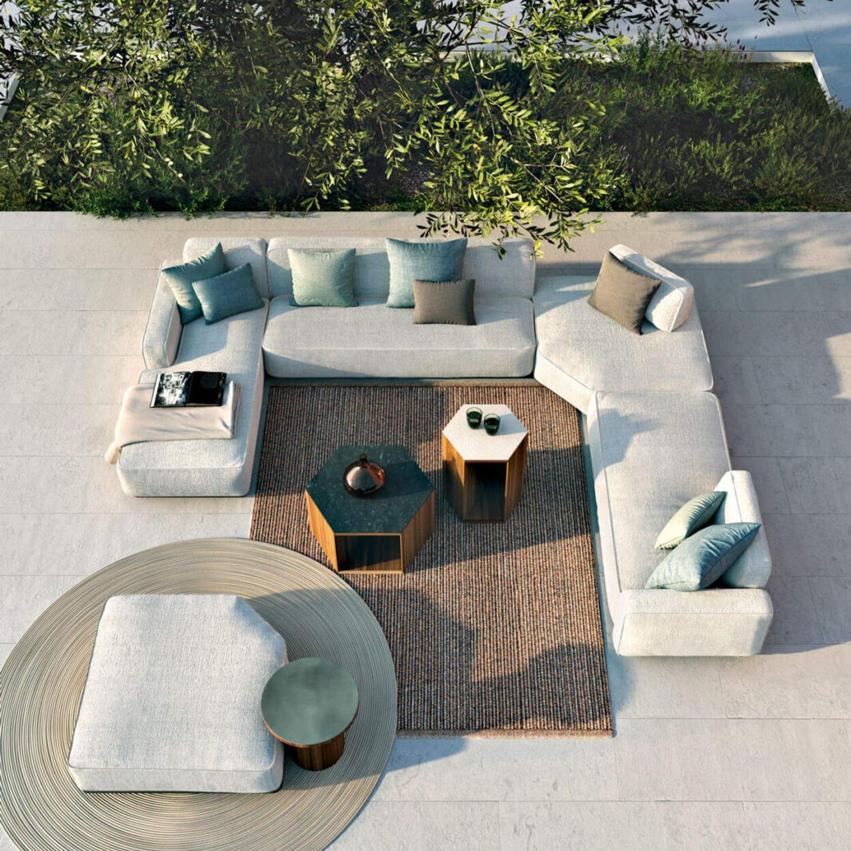 Laguna Module 12 Outdoor Ottoman by Atmosphera gallery detail image