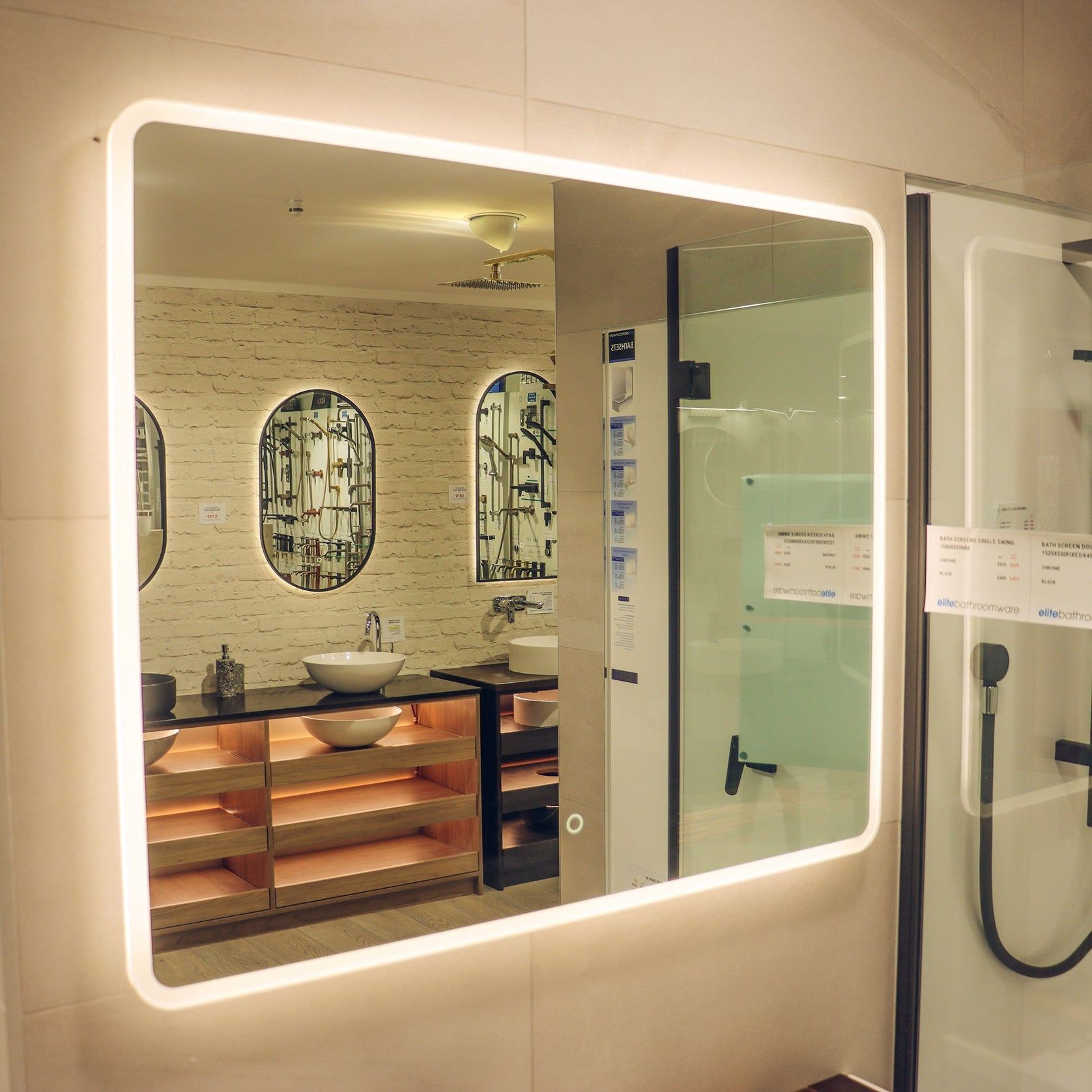 Solace Rectangle Led Mirror gallery detail image