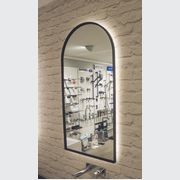 Solace Arch Black Framed LED Mirror 450X900MM gallery detail image