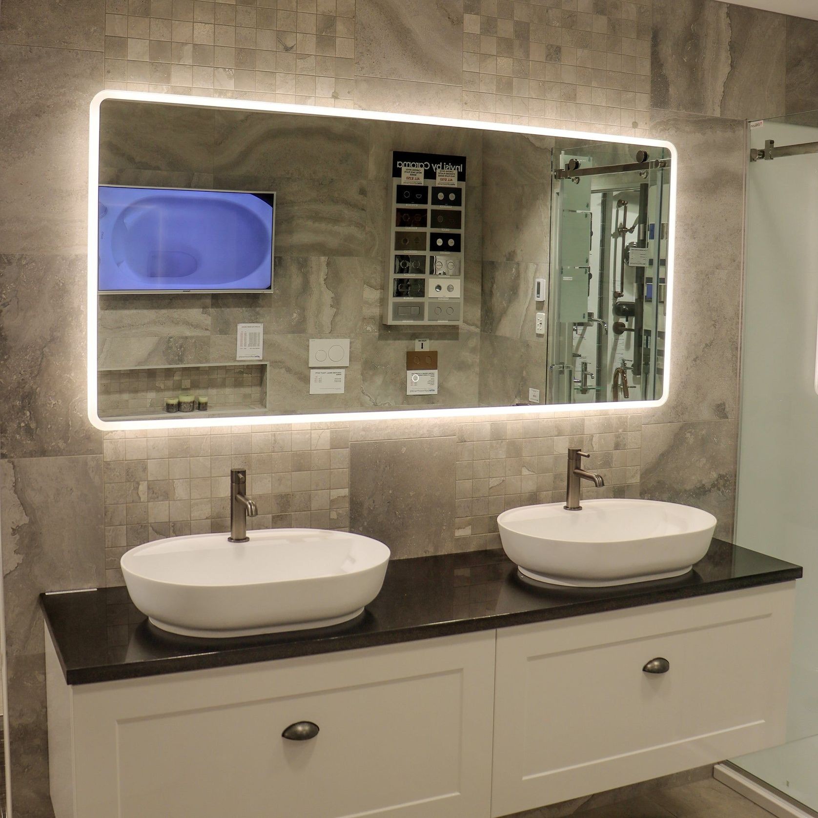 Code Solace Rectangle Led Mirror gallery detail image