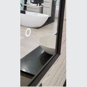 Solace Arch Black Framed LED Mirror 450X900MM gallery detail image