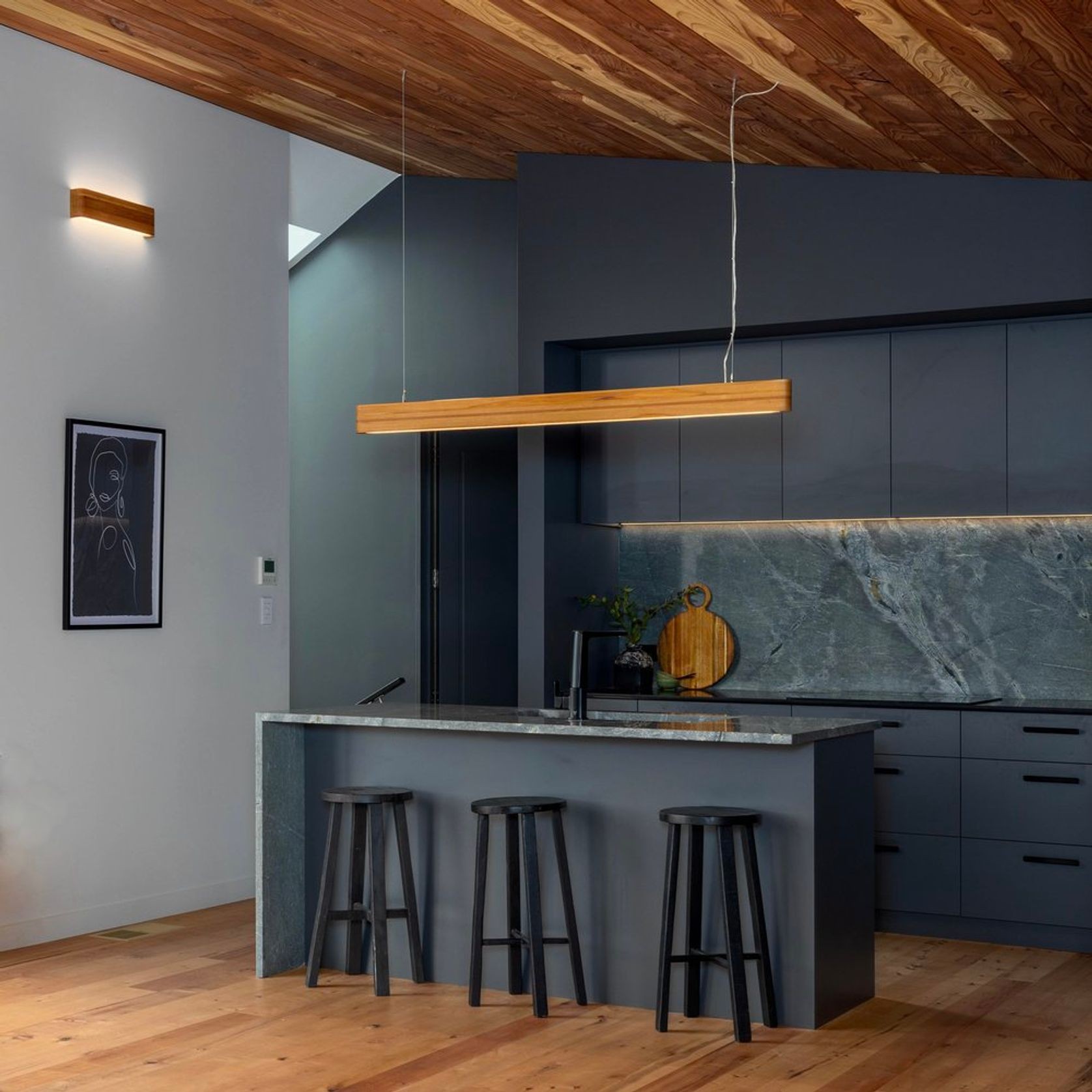 Strata Timber Pendant Light gallery detail image