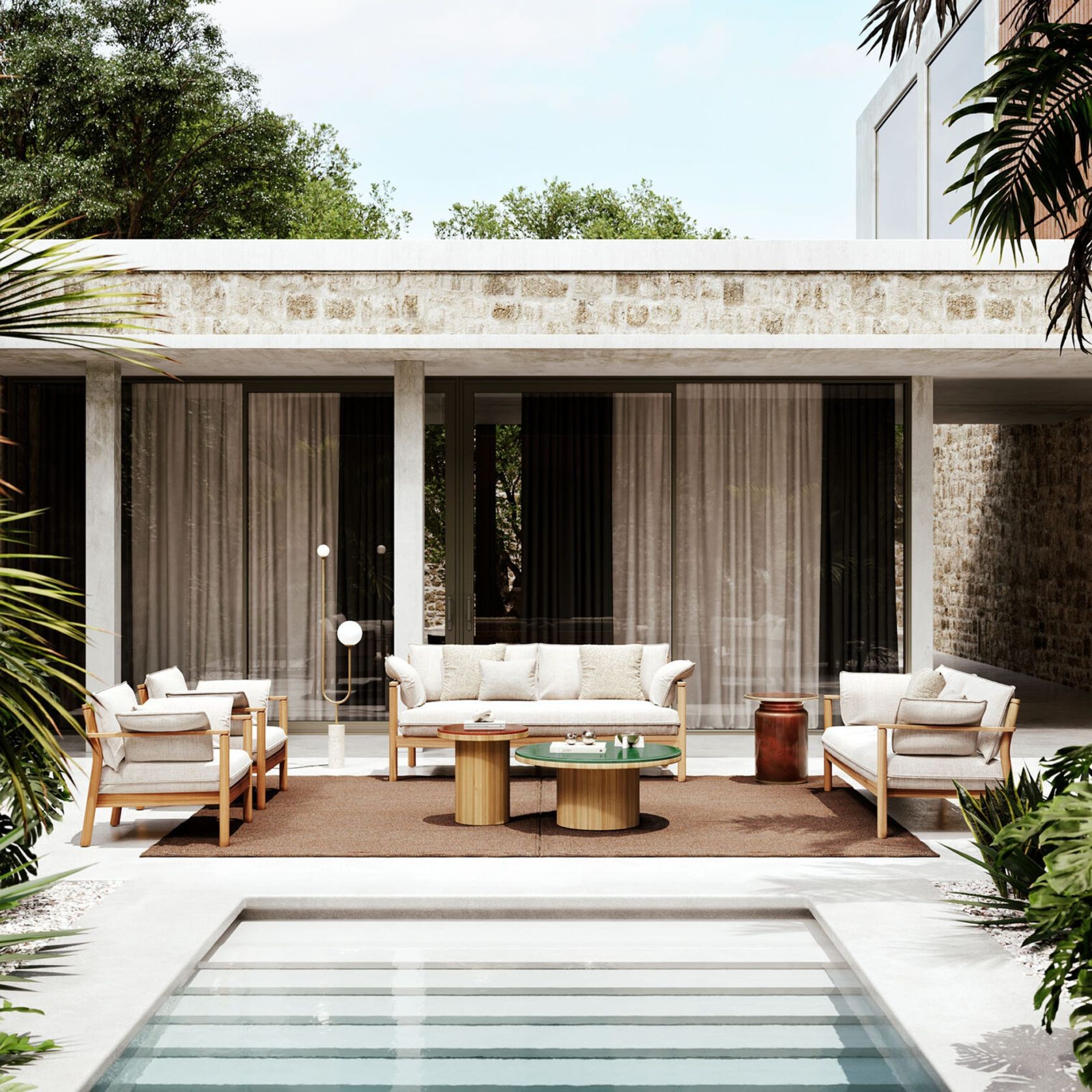 Apache Outdoor Sofa by Atmosphera gallery detail image