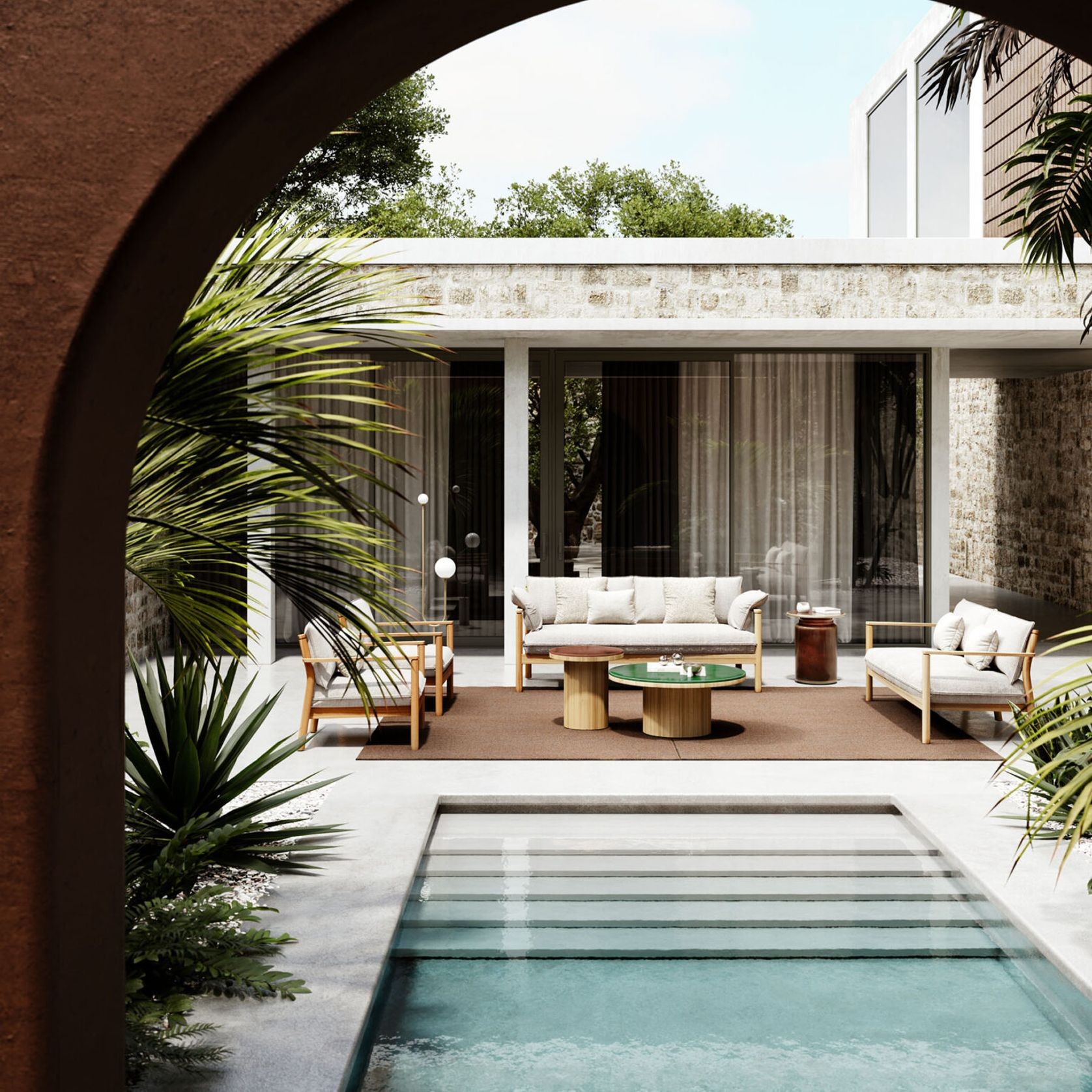 Apache Outdoor Sofa by Atmosphera gallery detail image