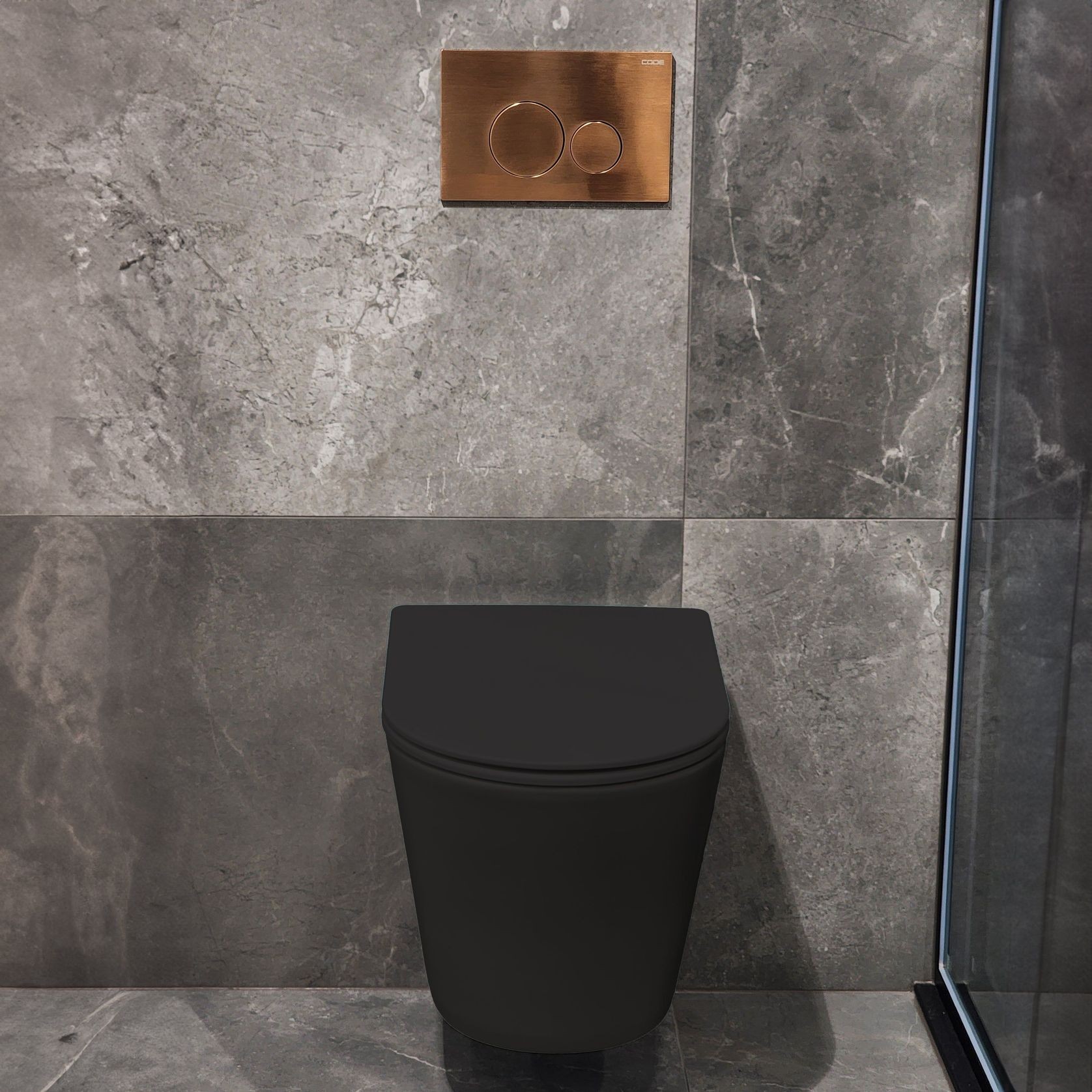 Pure Typhoon Wall Hung Toilet Suite Brushed Copper But gallery detail image