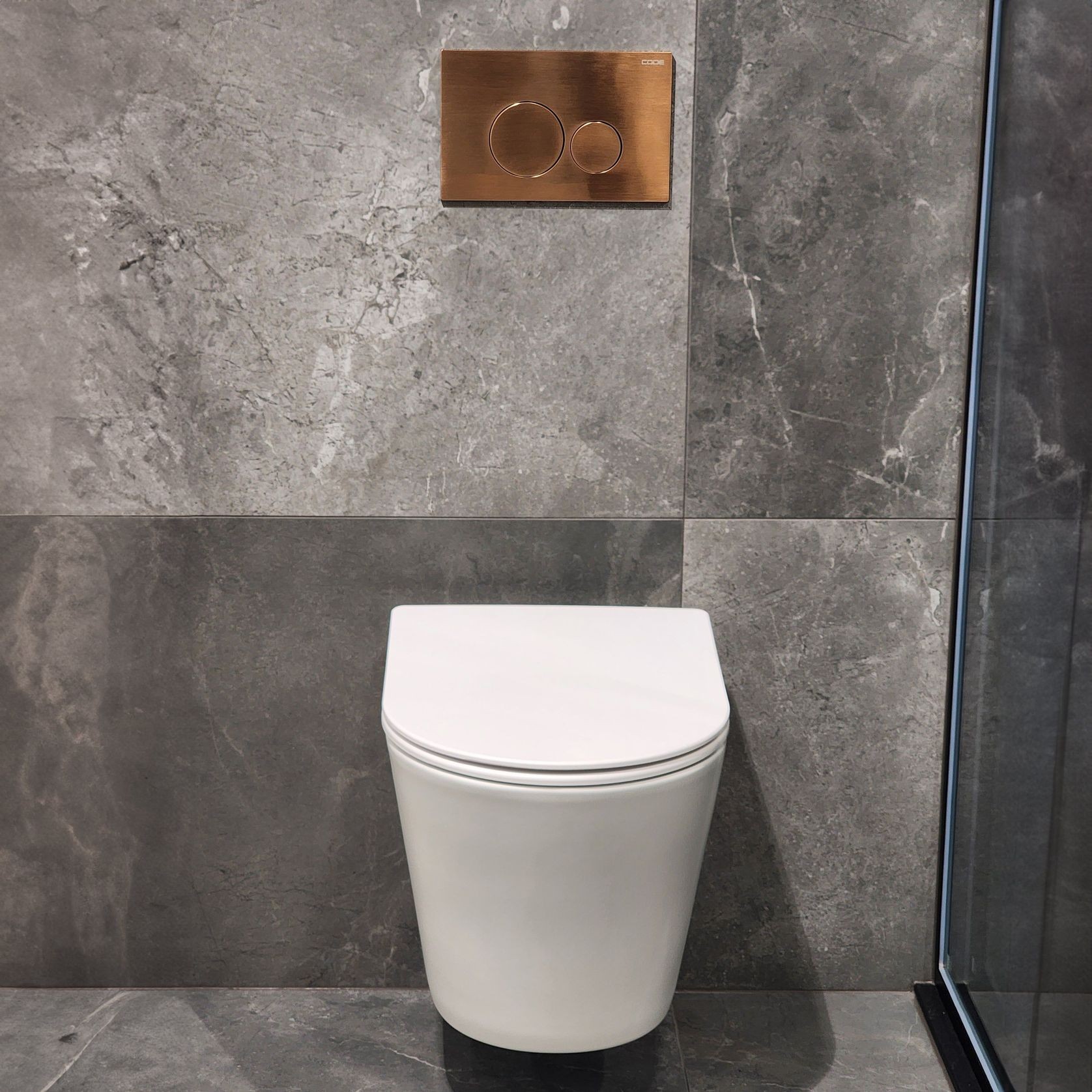 Pure Typhoon Wall Hung Toilet Suite Brushed Copper But gallery detail image