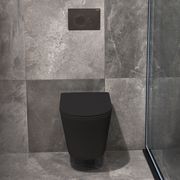 CODE PURE TYPHOON WALL HUNG TOILET SUITE x GUNMETAL BUTTON gallery detail image