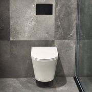 Code Pure Typhoon Wall Hung Toilet Suite X Matte Black Button gallery detail image