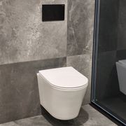Code Pure Typhoon Wall Hung Toilet Suite X Matte Black Button gallery detail image