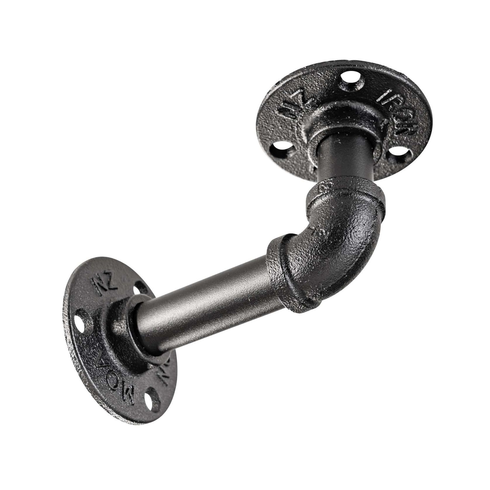 Rustic Pipe Bracket Shelf 170cm gallery detail image