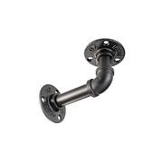 Rustic Pipe Bracket Shelf 80cm gallery detail image