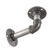 Rustic Pipe Bracket Shelf 170cm gallery detail image