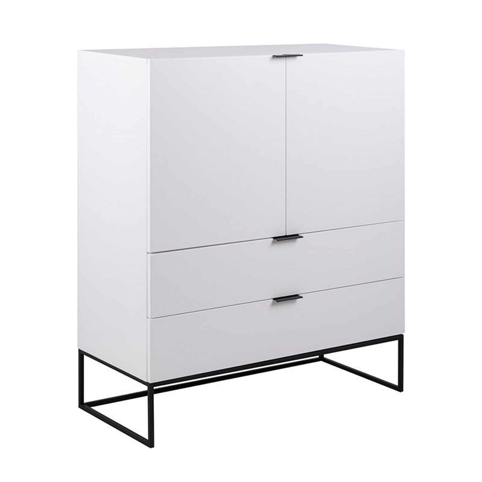 SVANA Tall Sideboard 100cm - White gallery detail image