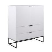 SVANA Tall Sideboard 100cm - White gallery detail image