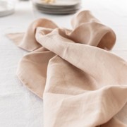 100% French Linen Tea Towel - Set 2-Latte gallery detail image