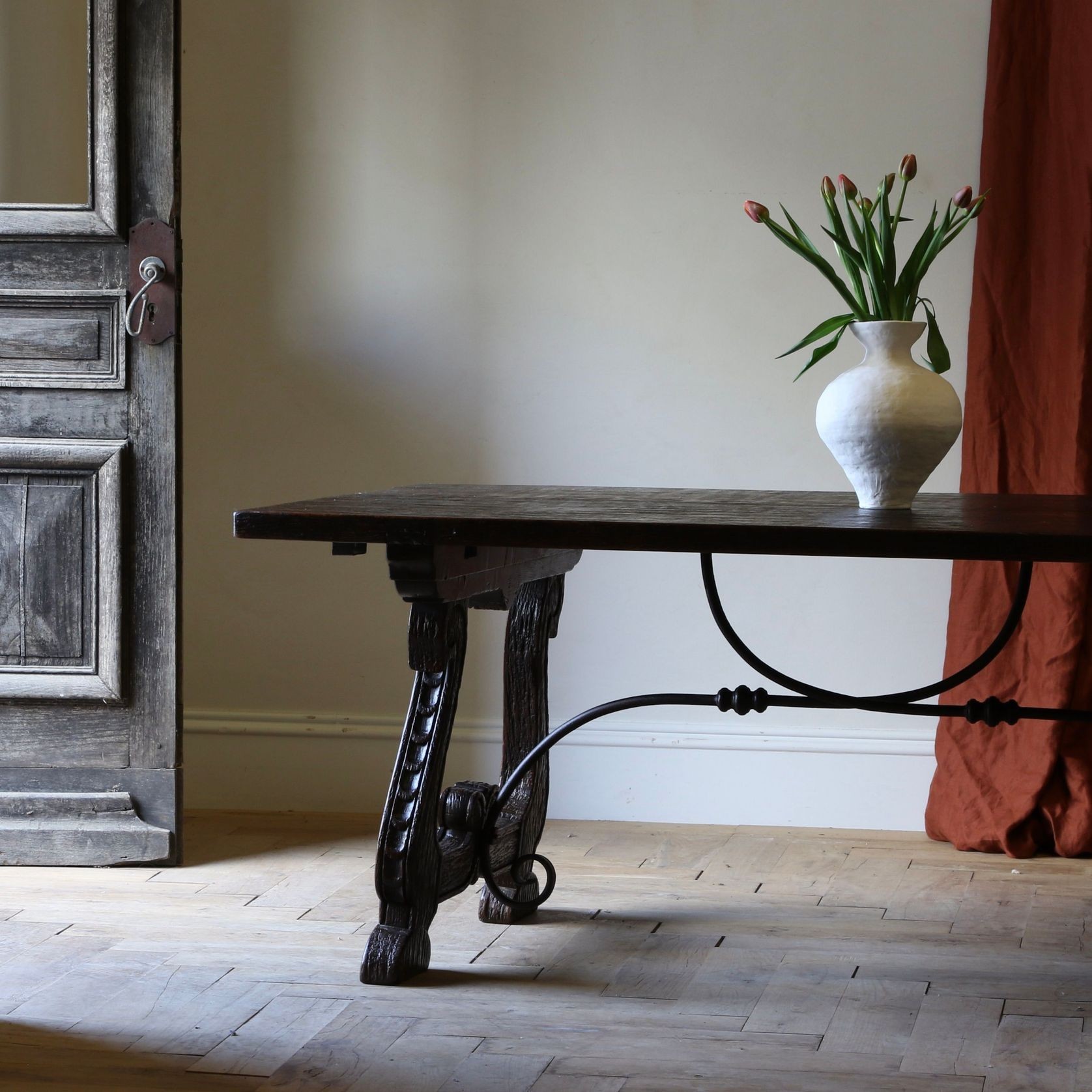 A Spanish Extending Dining Table / 1.80m - 2.99m gallery detail image
