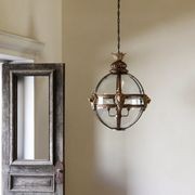 Lion Globe Lantern | Bronze & Gilt gallery detail image
