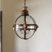 Lion Globe Lantern | Bronze & Gilt gallery detail image