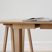 Raise and Lower Trestle Desk | Beige gallery detail image
