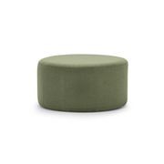 Halle Medium Round Ottoman | Moss Green gallery detail image