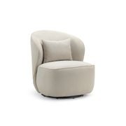Zuri Swivel Lounge Chair | Bouclé Taupe gallery detail image
