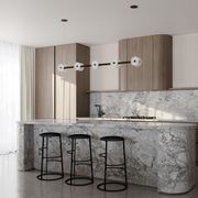Coral Linear Bar Pendant - Clear Glass gallery detail image
