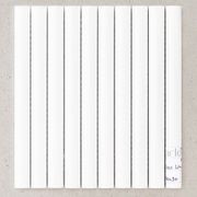 Gloss White Ceramic Flute Tile gallery detail image