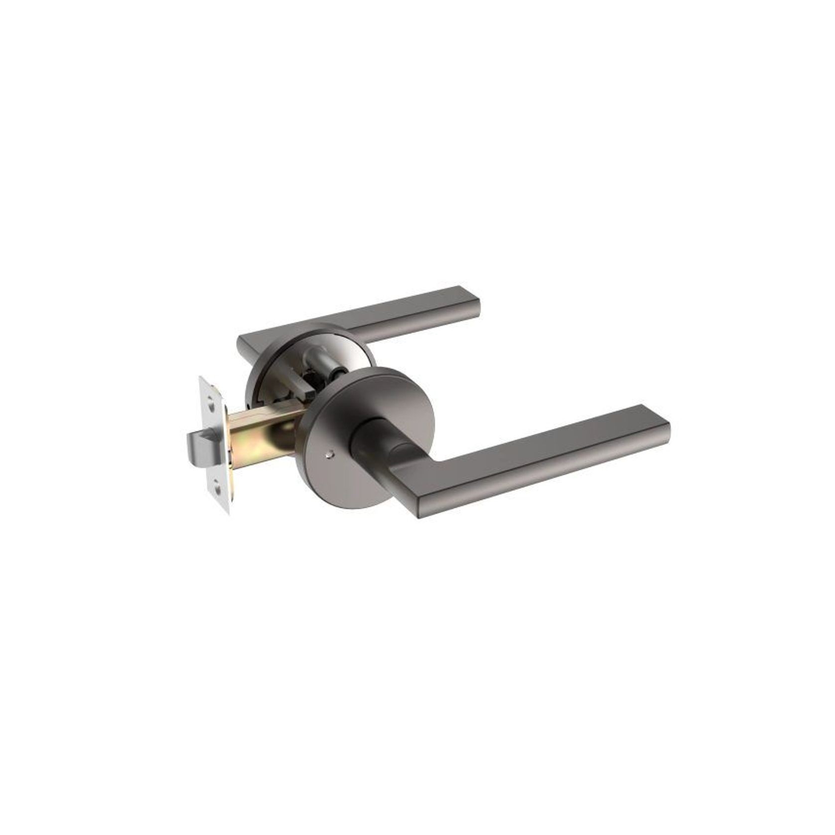 Raglan Lever Handle In Nickel Graphite gallery detail image