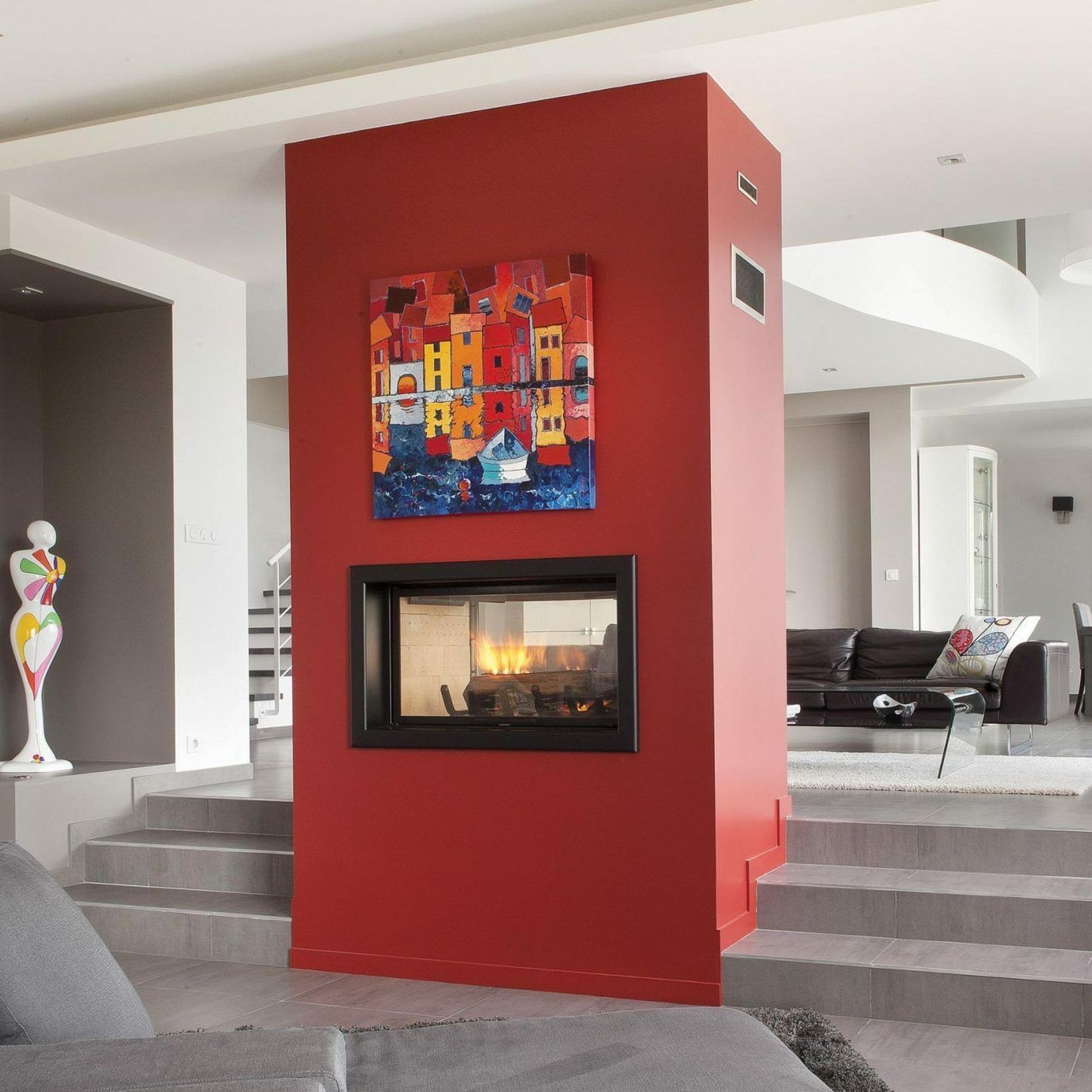 Axis H1200Ds - Double Sided Fireplace gallery detail image