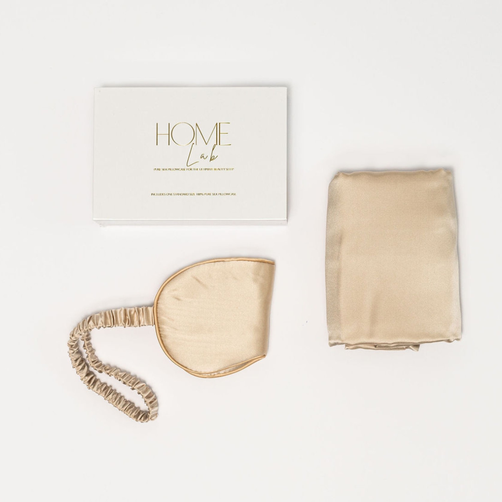 100% Pure Silk Gift Set- Champagne gallery detail image
