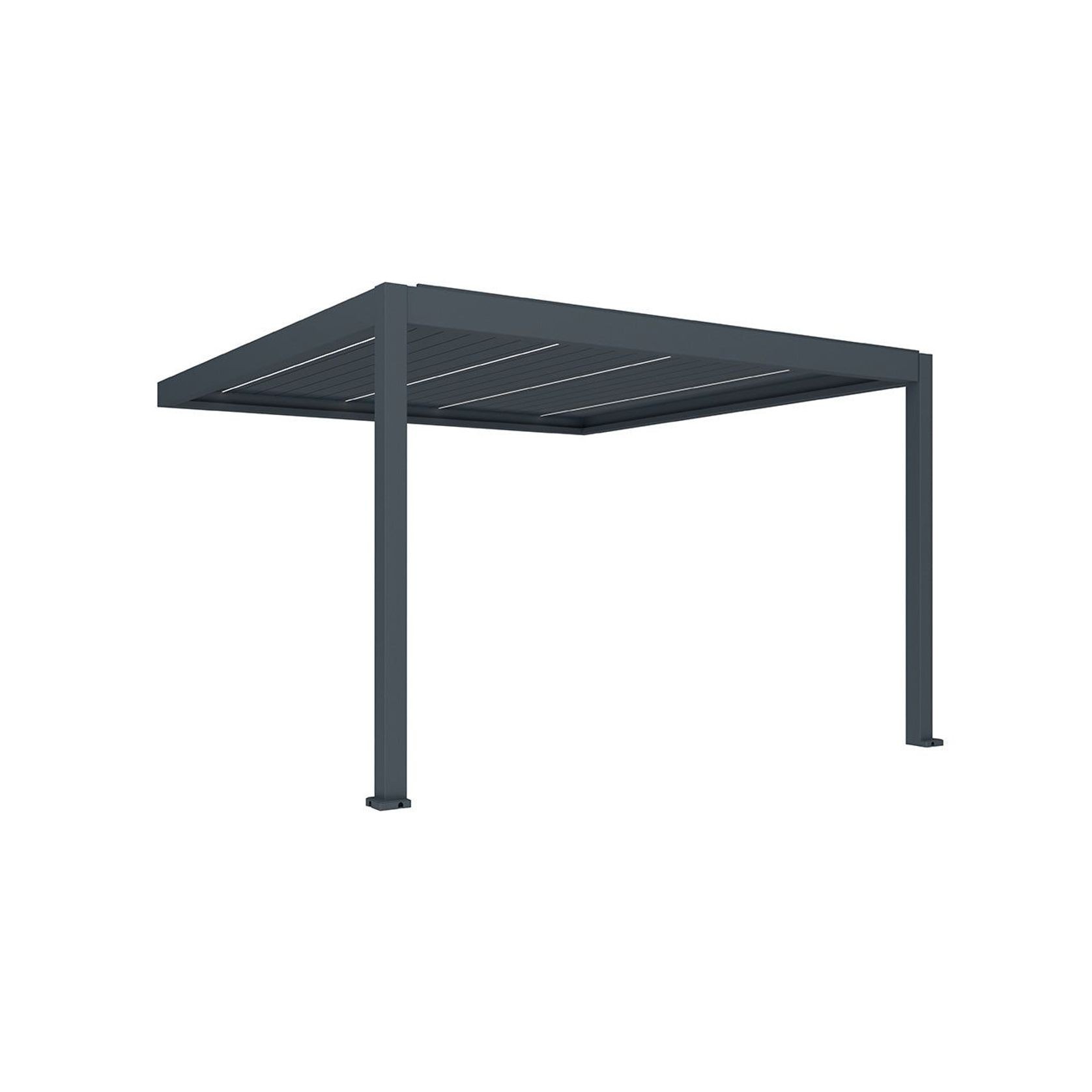 Caribbean Motorised Wall Mounted Louvre Roof Aluminium Pergola gallery detail image