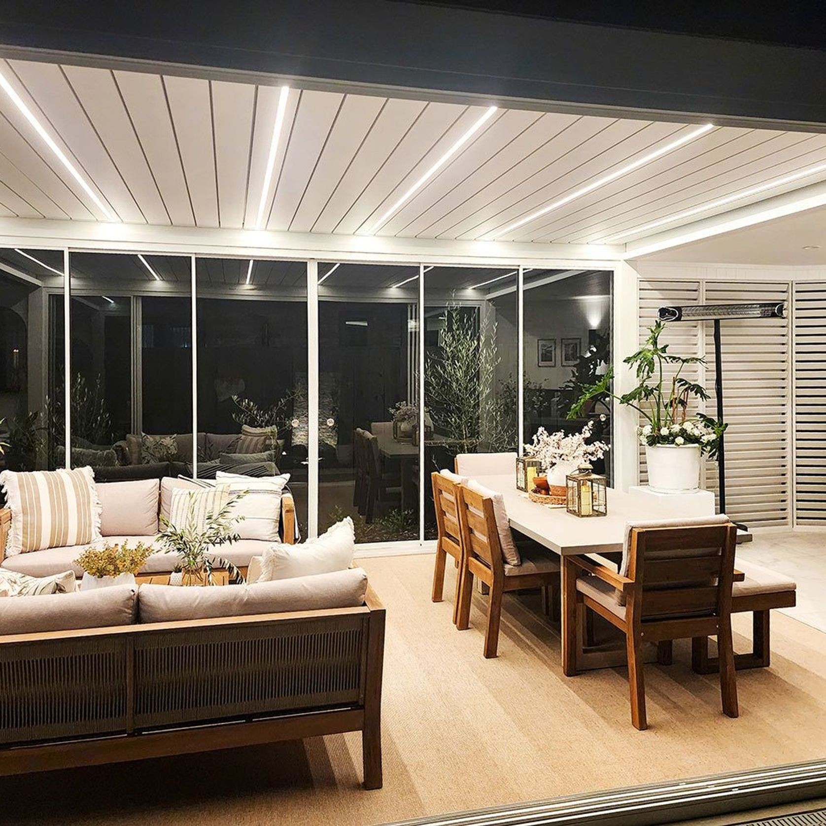 Tasman Motorised Wall Mounted Louvre Roof Aluminium Pergola gallery detail image