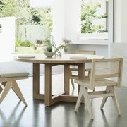 Solid Oak Global Round Dining Table gallery detail image