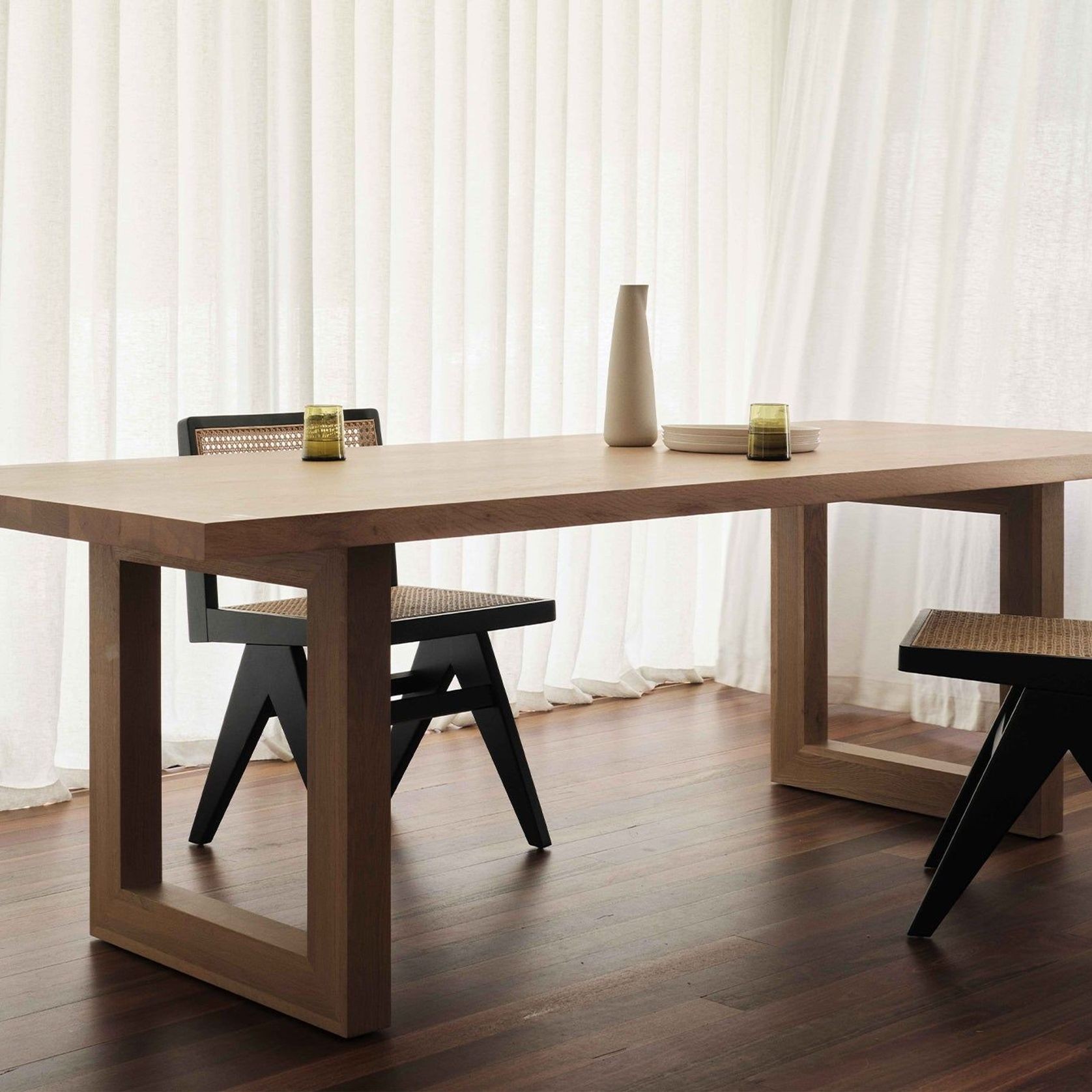 Solid Oak Global Rectangular Dining Table gallery detail image