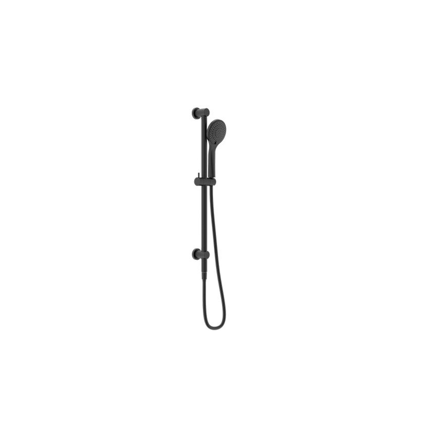 Mecca Shower Rail With Air Shower Matte Black gallery detail image