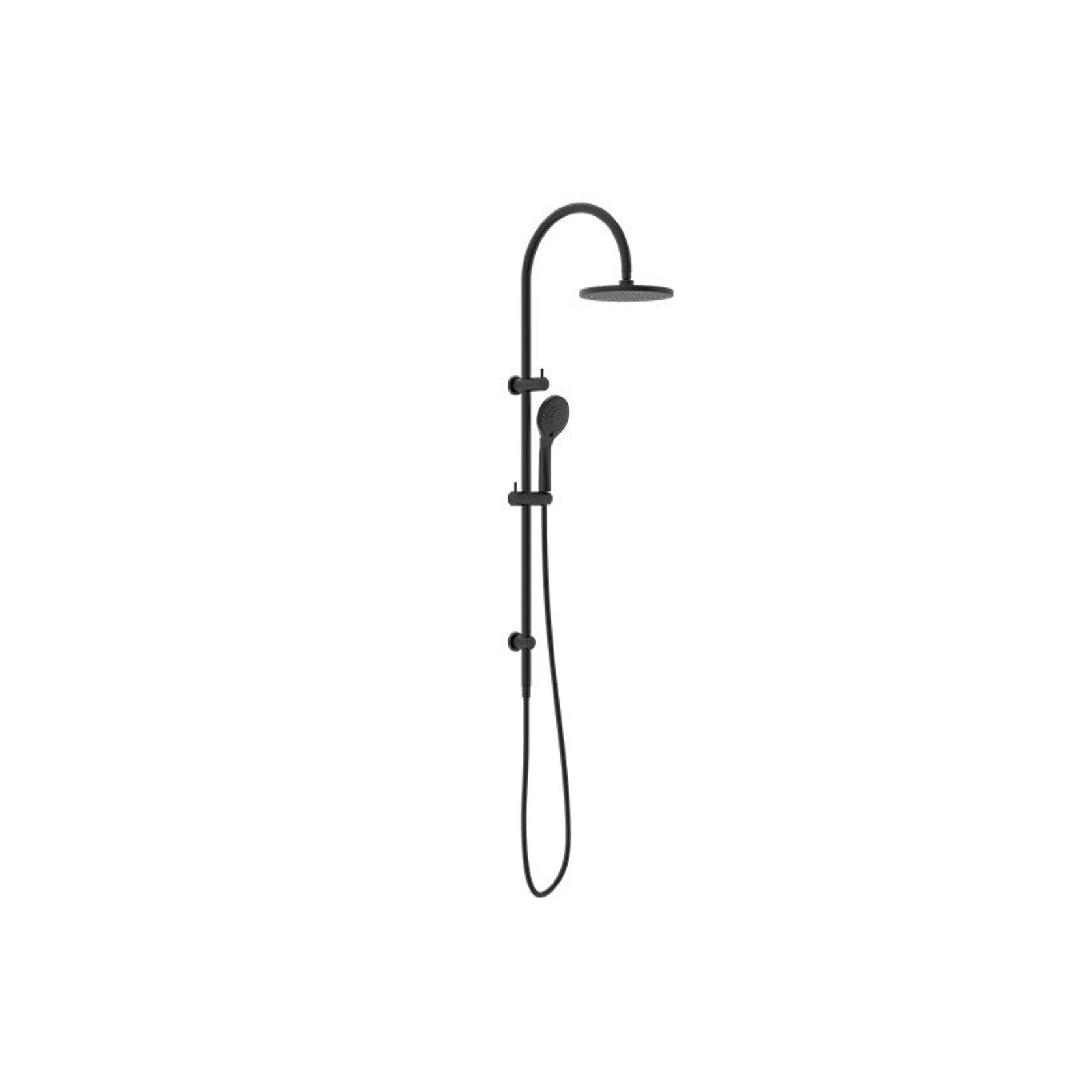 Mecca Twin Shower With Air Shower Matte Black gallery detail image