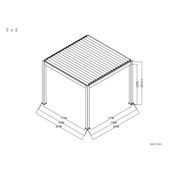 Baltic Motorised Freestanding Louvre Roof Aluminium Pergola gallery detail image
