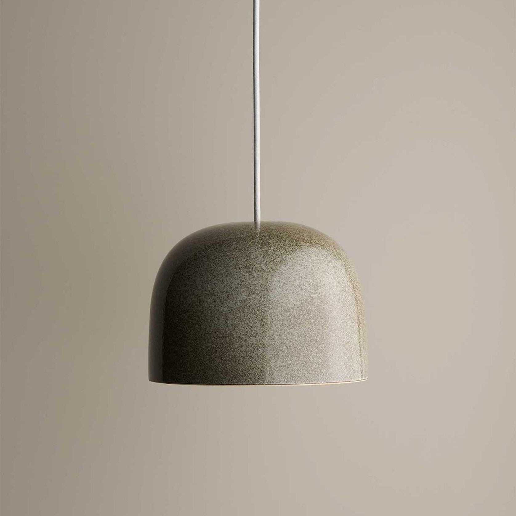 Ceramic Pendant Bell Light Small gallery detail image