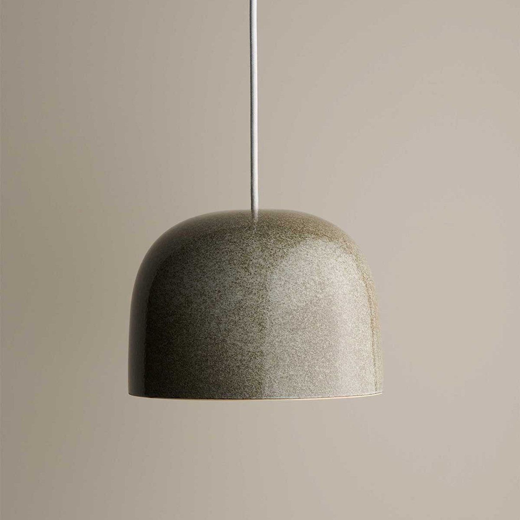 Ceramic Pendant Bell Light Large gallery detail image