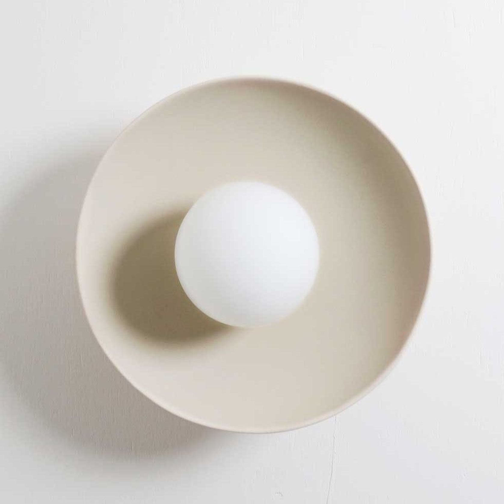 Ceramic Wall Dish Sconce Light gallery detail image
