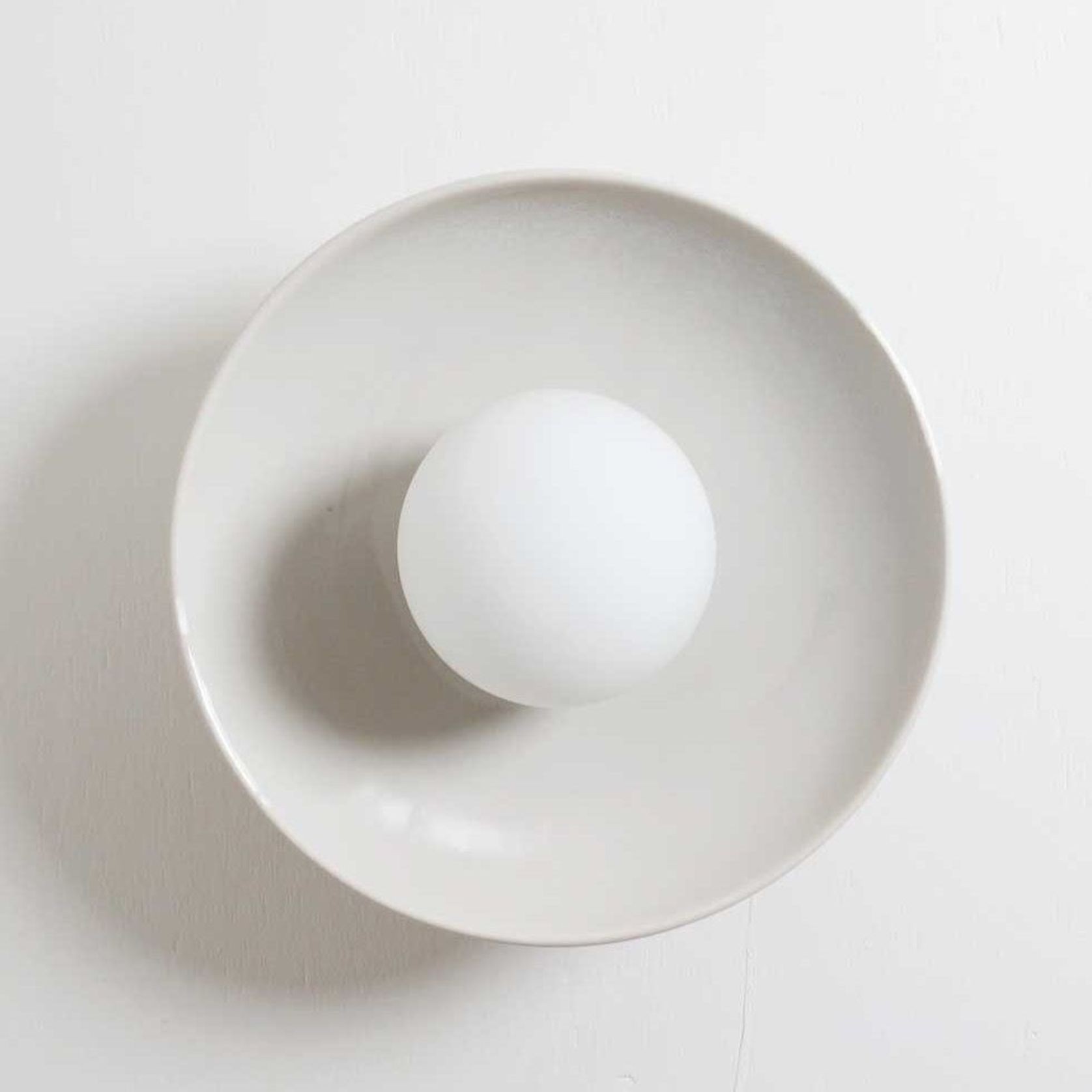 Ceramic Wall Dish Sconce Light gallery detail image
