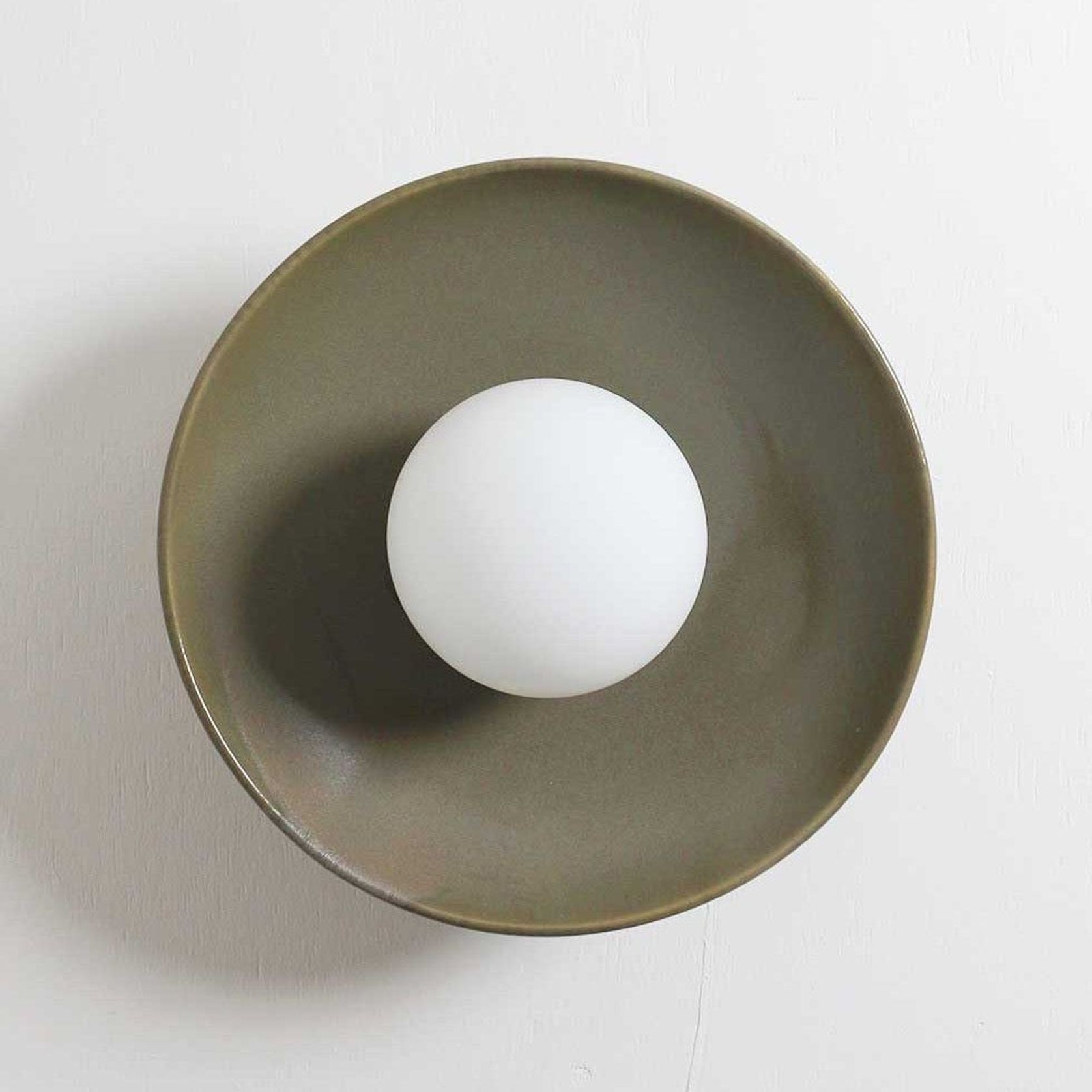 Ceramic Wall Dish Sconce Light gallery detail image
