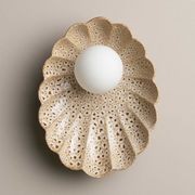 Ceramic Wall Oyster Sconce Light gallery detail image