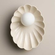 Ceramic Wall Oyster Sconce Light gallery detail image